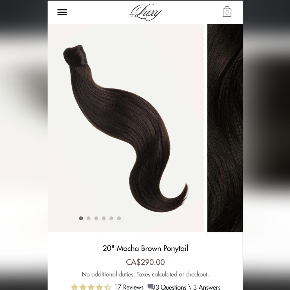 Luxy hair ponytail brown hair extension